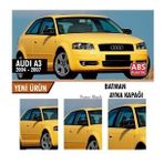 Audi A3 8p 2003-2007 Batman Yarasa Ayna Kapağı Piano Black Abs Plastik