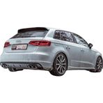 Audi A3 8V Hb 2012 - 2016 S3 Arka Tampon Eki - Difüzör (Plastik)(Boyasız)