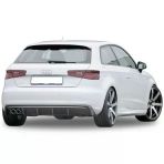 Audi A3 8V İcin 2012 - 2016 Custom Arka Tampon Eki - Difuzor (Plastik)