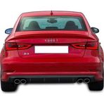 Audi A3 8v Sedan 2012 - 2016 S3 Arka Tampon Eki - Difüzör (plastik) Uyumlu