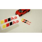 Audi A3 Logo Motor Kapağı Damla Silikon Plaka Logo Arma Amblem Yeni Stil