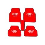 Audi A3 Logolu Kırmızı HALIFLEKS PAPPAS TAKIM Paspas Seti