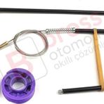 Audi A3 S3 Mk3 8V 2012-2021 4/5 Kapı İçin Elektrikli Arka Sol Veya Sağ Cam Kriko Tamir Seti