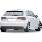 Audi A3 Uyumlu 8V 2012 - 2016 Custom Arka Tampon Eki - Difüzör (Plastik)