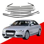 Audi A4 Cam Çerçevesi Kenar Çıtası Krom Tamtur 2012 / 2015 12 Parça - -