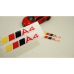 Audi A4 Logo Motor Kapağı Damla Silikon Plaka Logo Arma Amblem Ye