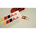 Audi A4 Logo Motor Kapağı Damla Silikon Plaka Logo Arma Amblem Yeni Stil