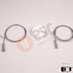 Audi A4 S4 B6 B7 2002-2009 2-Kapı Cc Cabrio 8H0839397 İçin Elektrikli Arka Sol Cam Kriko Tamir Seti