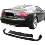 Audi A5 8P3 Coupe-Sportback 2008 - 2011 Arka Tampon Eki - Difüzör (Plastik)(Boyasız)