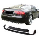 Audi A5 8P3 İcin Coupe 2012 - 2016 Arka Tampon Eki - Difuzor (Plastik)