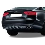 Audi A5 B8 A-Style Arka Tampon Eki - Difüzör (Plastik)