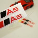 Audi A5 Logo 3M 3D Damla Silikon Torpido Bagaj Çamurluk Logo Ambl