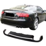 Audi A5 Uyumlu 8P3 Coupe 2012 - 2016 Arka Tampon Eki - Difüzör (Plastik)