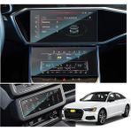 Audi A6 Ekran Koruyucu Set Multimedya Ön Klima ve Arka Klima 3'lü Set