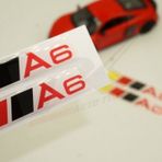 Audi A6 Logo 3M 3D Damla Silikon Torpido Bagaj Çamurluk Logo Ambl