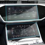 Audi A6 Navigasyon ve Alt Kontrol Paneli 9h Nano Ekran Koruyucu 2019-2023