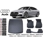 Audi A7 2019 Model Bagaj Havuzu Araca Özel Siyah Havuzlu Paspas Takımı Sett