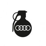 Audi Araba tampon El Bombası Yapıştırma Sticker