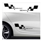 Audi bayraklı Yan kapı Sticker Yapıştırma Etiket