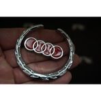 Audi Buğday Kulakları Krom Metal 3m 3d Logo Oem Ürün