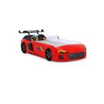 Audi Işıklı Arabalı Yatak, Kırmızı, V12