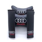 Audi Kırmızı Beyaz Logolu Papyon Yastık Boyun Yastığı + Emniyet Kemeri Kılıfı Takım yastık000001
