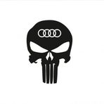 Audi Kuru Kafa Punisher Araba Sticker Yapıştırma