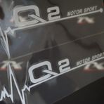 Audi Q2 Motor Sport Kelebek Cam Sticker 2 Li Set