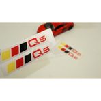 Audi Q5 Logo 3M 3D Damla Silikon Torpido Bagaj Çamurluk Logo Ambl