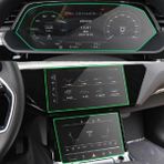 Audi Q7 2020-2023 Gösterge Ve Multimedya Çift Ekran Koruyucu Navigasyon 9h Nano Ekran Koruyucu