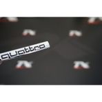 Audi Quattro Metal 3M 3D Bagaj Logo Amblem (273986281) kirmizi-siyah
