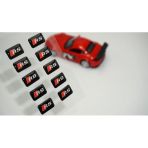 Audi Rs Logo 3d Cam Açma Torpido Konsol Ayna Çıkartma Seti