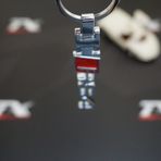 Audi RS4 Logo Çift Yön Krom Metal Stil Anahtarlık