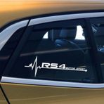 Audi Rs4 Yan Cam Sticker Oto Kapı Çıkartma Aksesuar 20cmx7cm