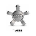 Audi Uyumlu Jant Göbeği Ahtapot Jant Göbeği Audi 5 Kol Jant Göbeği 1 Adet Gönderilir-gri