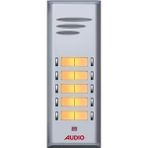 Audio 004849 10'lu Gri Basic Serisi Çift Butonlu Zil Paneli