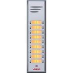 Audio 004849 Basic Serisi Çift Butonlu Zil Paneli 18LI - Beyaz