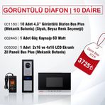 AUDIO 10 Daire Görüntülü Diafon Paketi