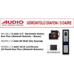 AUDIO 5 Daire Görüntülü Diafon Paketi