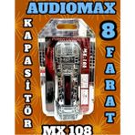 Audıomax Mx-108- 8 Farad -Ledli-Remoteli Power Kapasitör--Akünüzü Ve Set Tesisatınızı Korur-Akü Ömrü Uzar