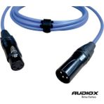 AUDIOX Beta Series XLR Mikrofon Kablosu Balanslı XLR Erkek XLR Dişi Canon Kablo - Mavi - 5 m