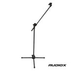 Audıox Boom Mikrofon Standı - Tripod Mikrofon Sehpası, Yükseklik Ayarlı, 2 Adet Mikrofon Başlığı (Klip + Tutucu)
