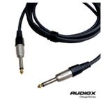 Audıox Omega Series 6.3 mm Mono Jak Kablo | Gitar – Amfi – Klavye Bağlantı Kablosu | Enstrüman Kablosu - Siyah
