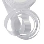 aufodara 22 Metre Düz Renkli Saten Kurdele 20 mm Geniş Kendin Yap Hediye Paketleme Fiyonkları El İşi Düğün Parti Aksesuarları (Beyaz, 1,4 cm - 24 Yard)