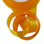aufodara 22 Metre Düz Renkli Saten Kurdele 20 mm Geniş Kendin Yap Hediye Paketleme Fiyonkları El İşi Düğün Parti Aksesuarları (Sarı, 1,4 cm - 24 Yard)