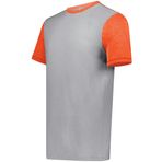 Augusta Sportswear Gameday Vintage Ringer Gri Turuncu Erkek T-shirt