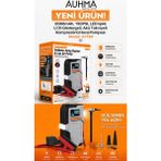 Auhma A7799 8000mAh 150PSI LCD Ekranlı LED Işıklı Araç Jump Starter Powerbank Akü Takviye Cihazı Hava Kompresörü