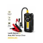 Auhma A8899 80000mAh Powerbank 150 PSI 1000A LED Fener Akü Takviye Cihazı Hava Kompresörü