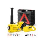 Auhma Ahj-01 5 Ton Elektrikli Hidrolik Kriko Seti - Hava Pompası 4'Ü 1 Arada Araba Tamir Kiti