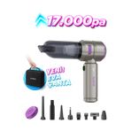 auhma AHV-02 Kablosuz Araç İçi Süpürge Mor | 18000PA Güçlü Vakum | Fırçasız Motor | Üfleme & Vakum Ö